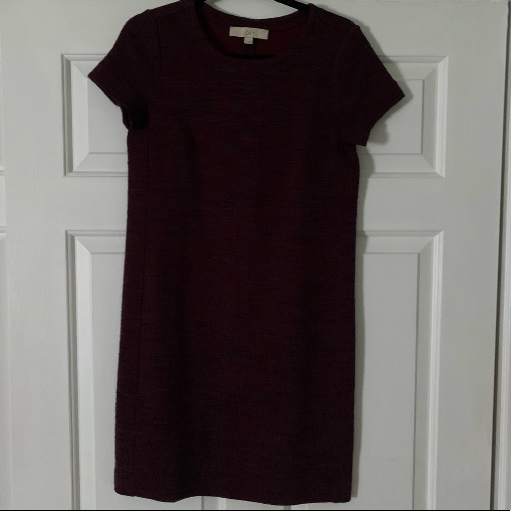 Loft Short Sleeve Knit Dress
